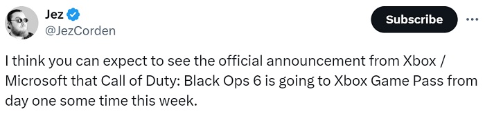 Microsoft a confirmé "accidentellement" la sortie de Call of Duty : Black Ops 6 sur le service Xbox Game Pass.-3