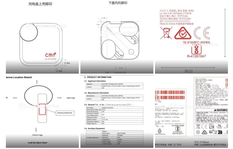 CMF Buds Pro 2 schematics and specifications