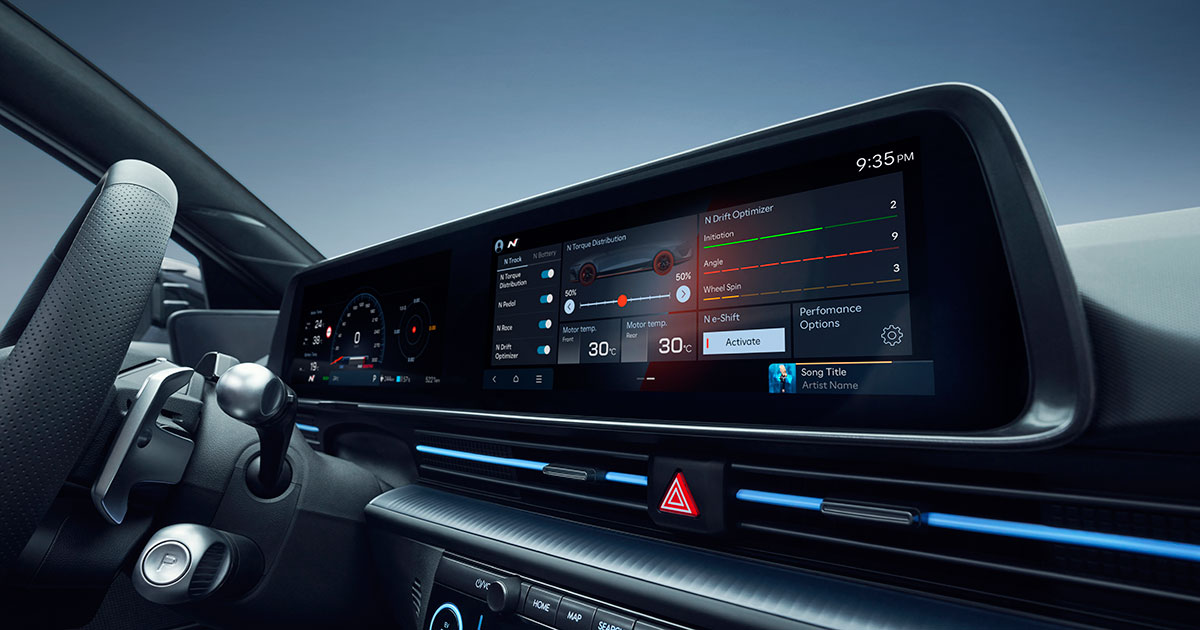 Інтер'єр Hyundai Ioniq 6 N