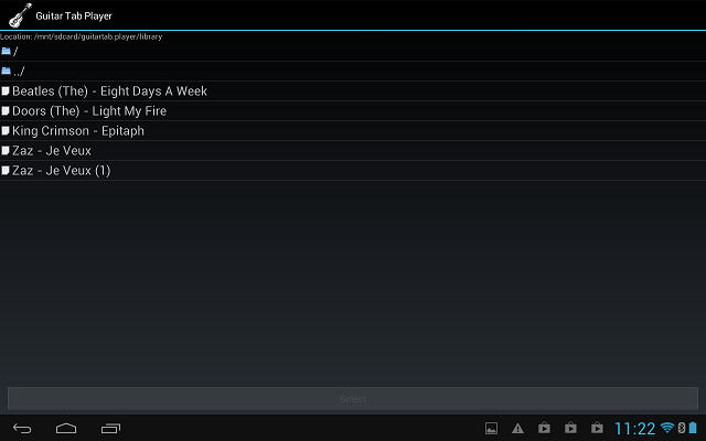 Приложения для Android-планшетов: Guitar Tab Player-12