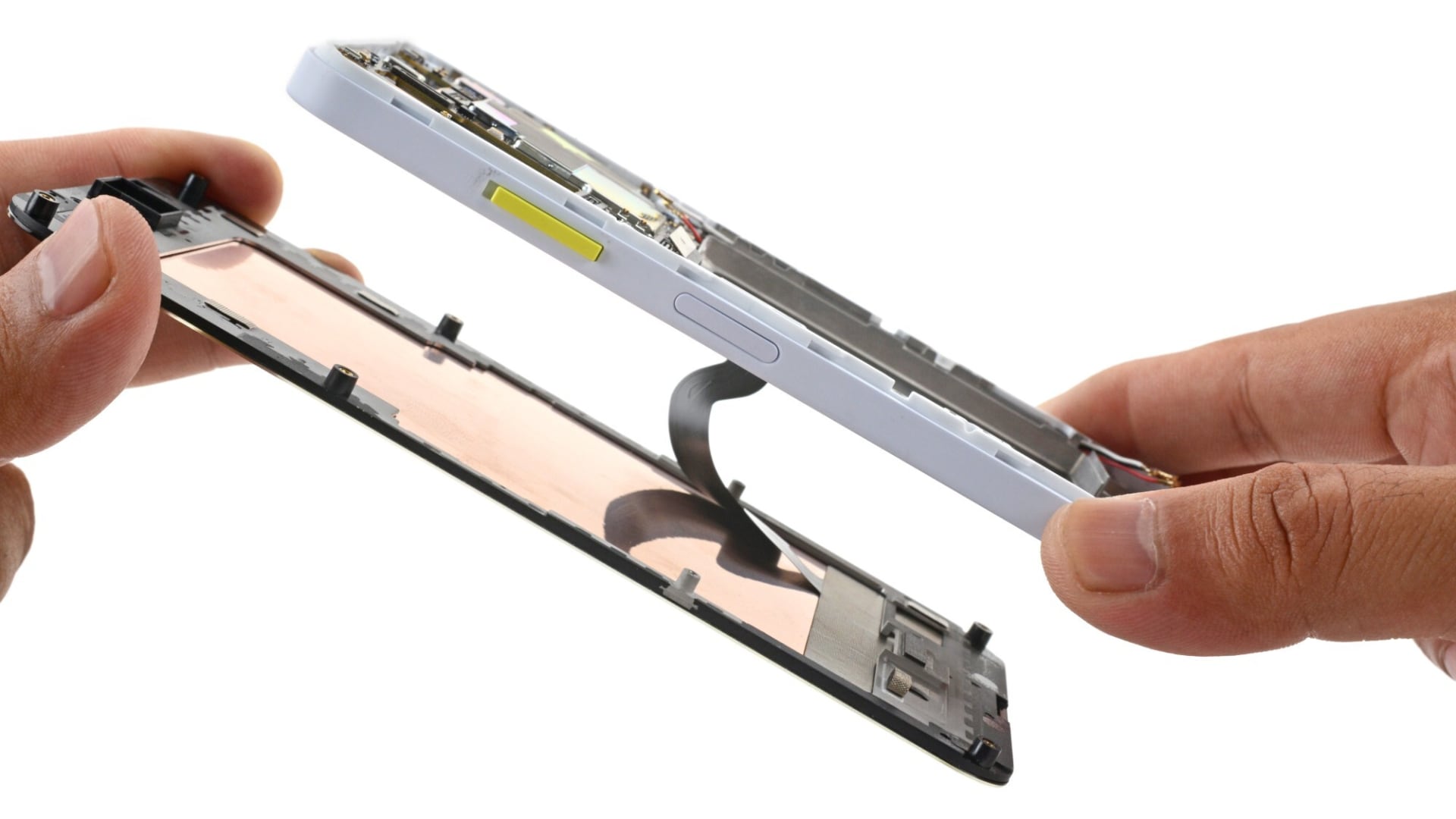 Ремонтопридатність Fairphone 6. Ілюстрація: iFixit