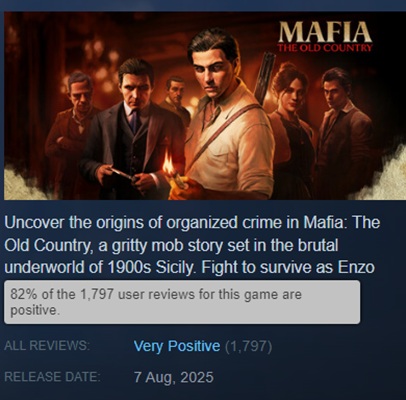 Кадр із гри Mafia: The Old Country