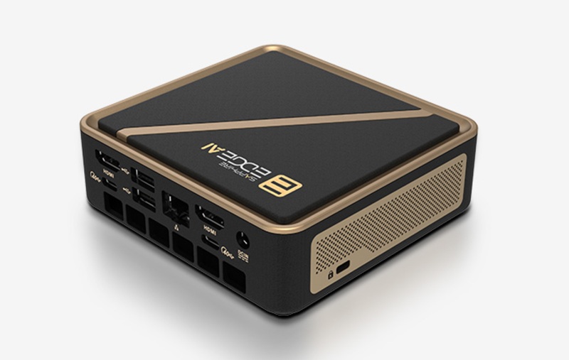View of Sapphire Edge AI mini-PC from different sides