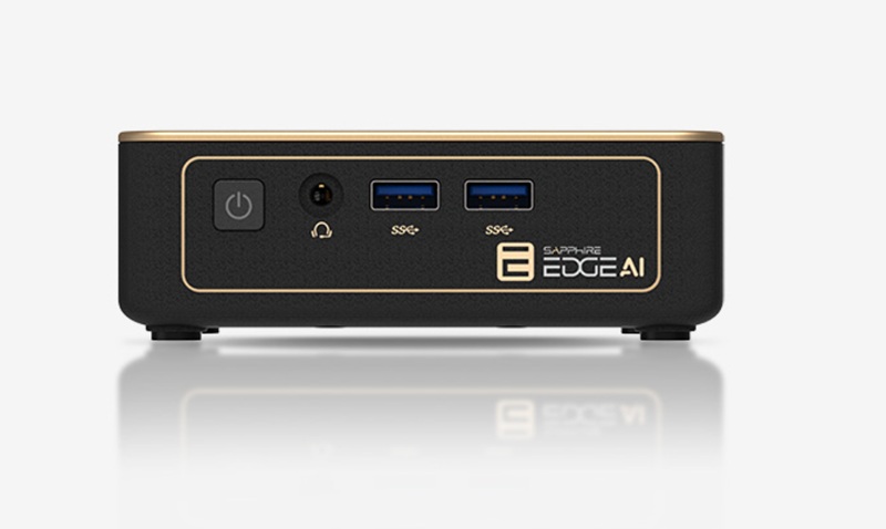 Connections and ports of Sapphire Edge AI mini-PC