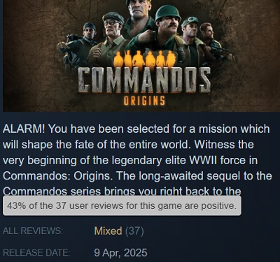 Commandos: Origins game image