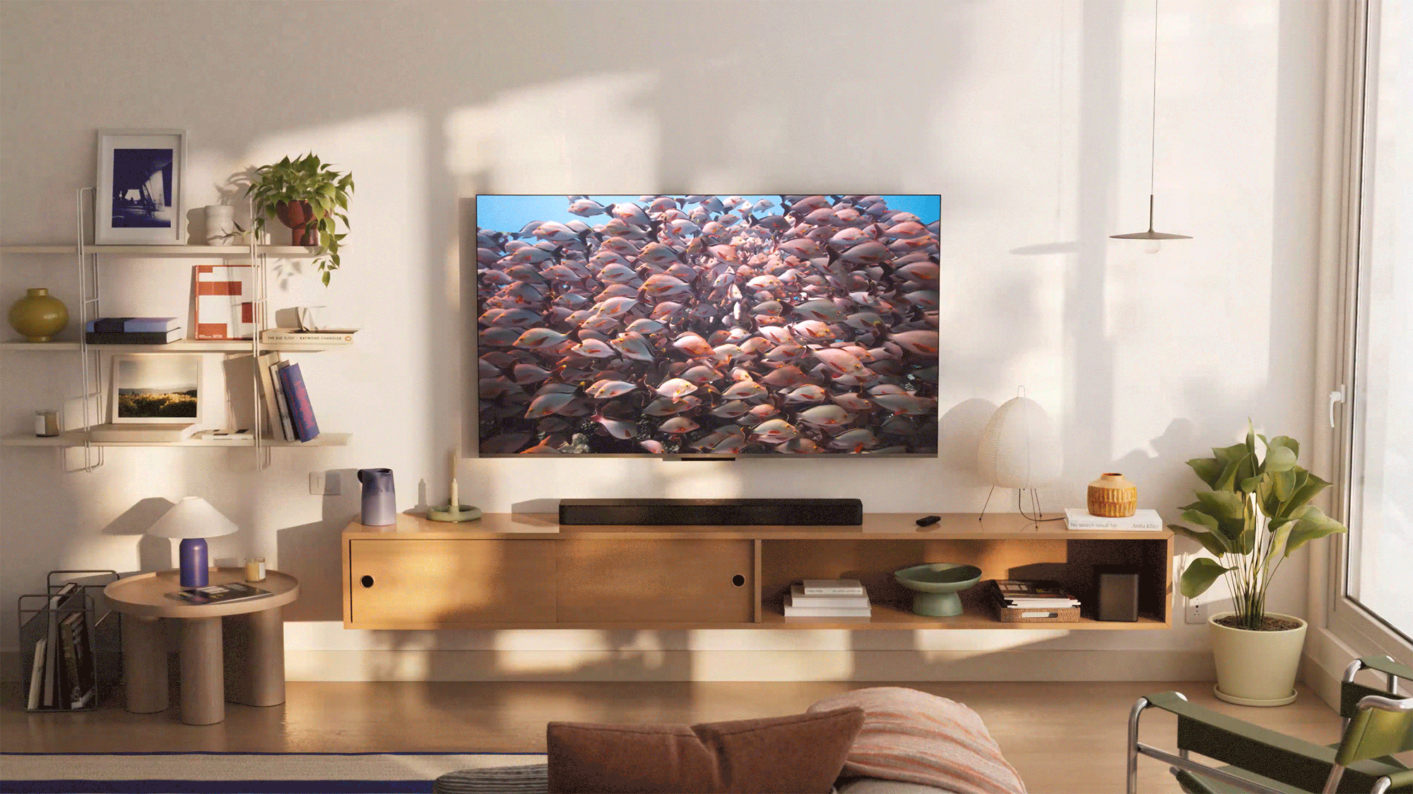 Анимация нового телевизора Fire TV Omni QLED 2025