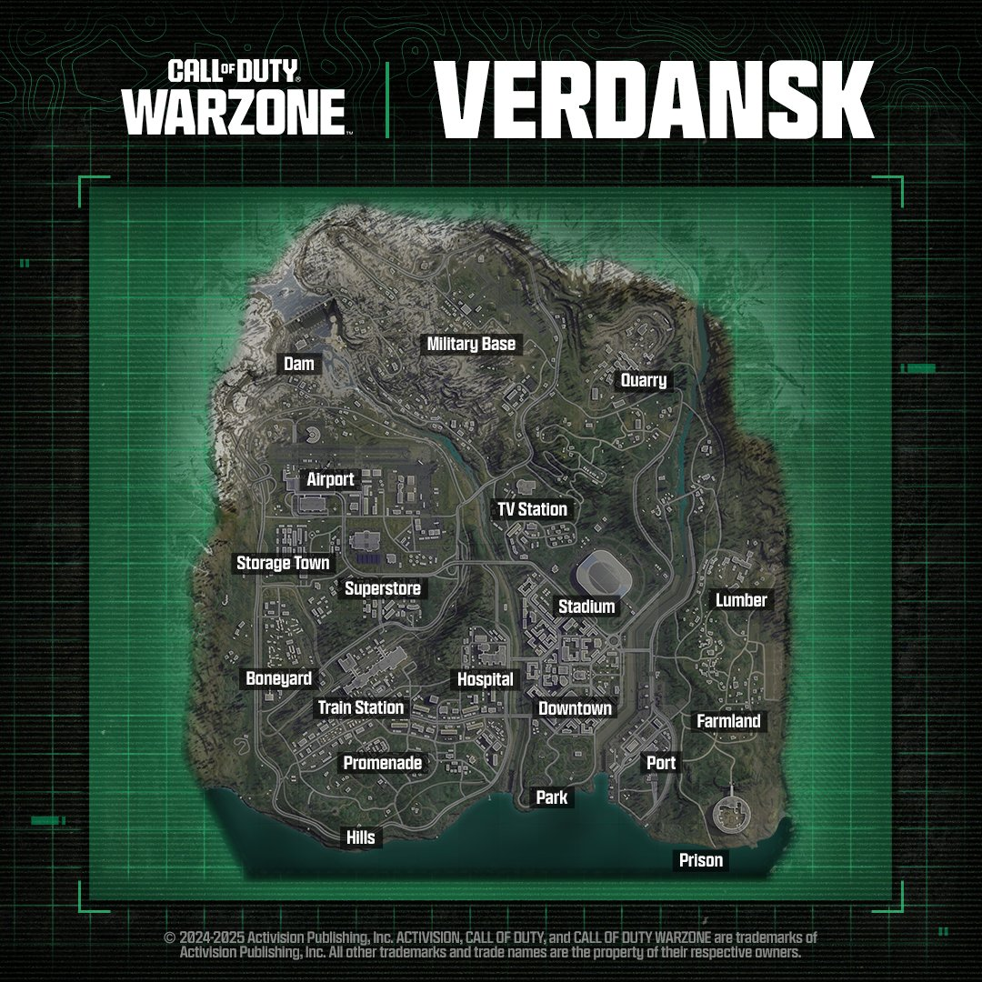 Оновлена тактична карта Verdansk