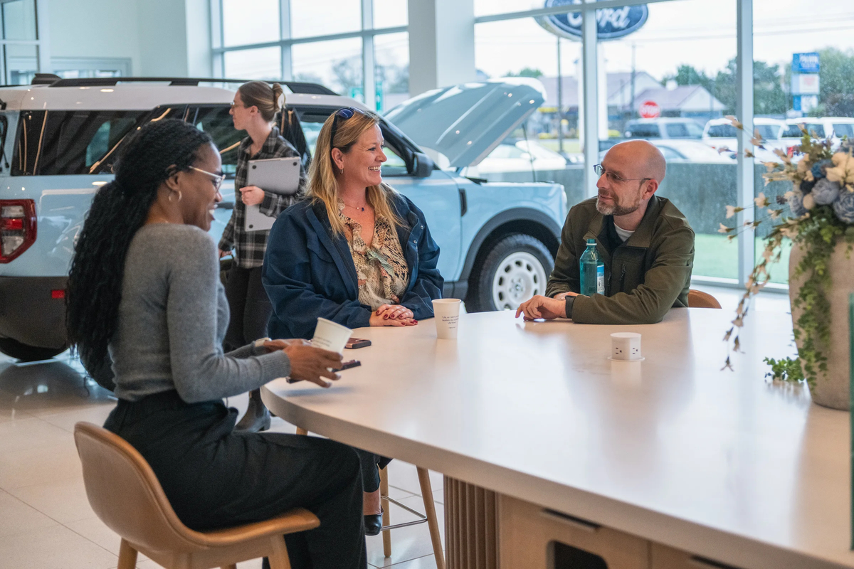 Interior design of Ford dealership