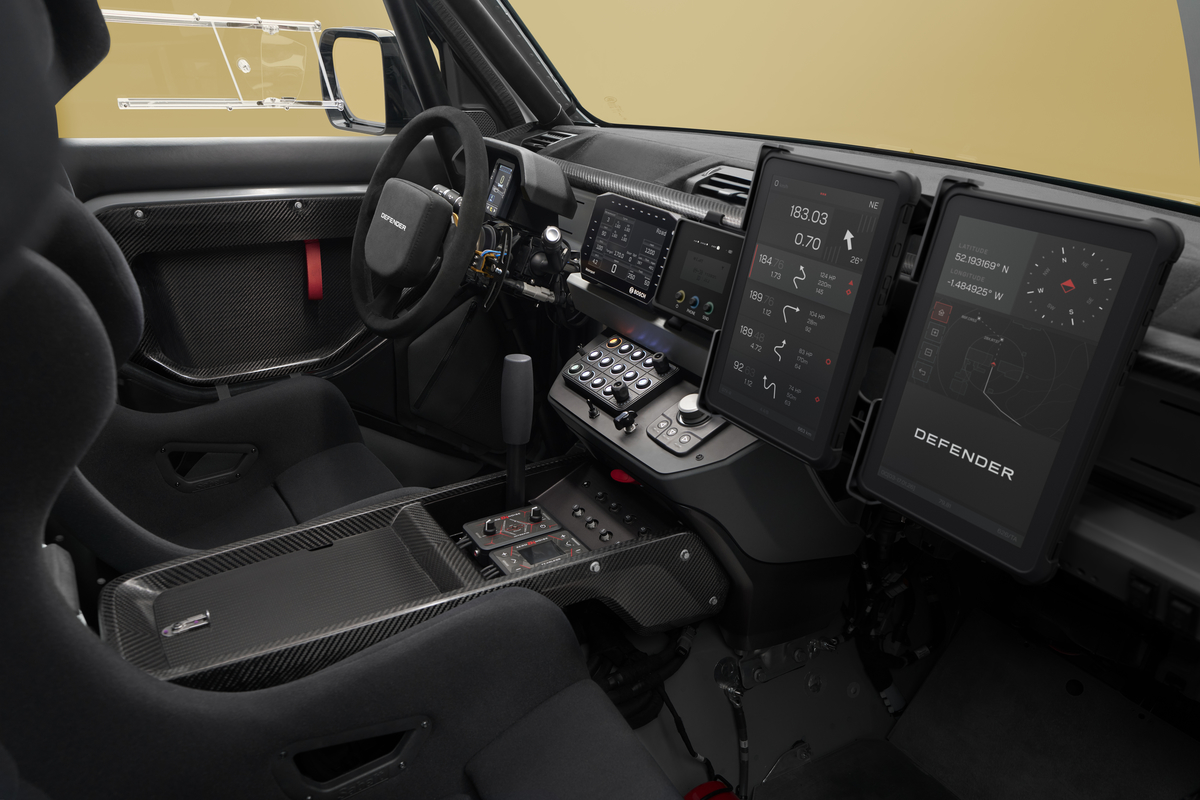 Defender Dakar D7X‑R in Land Rover style