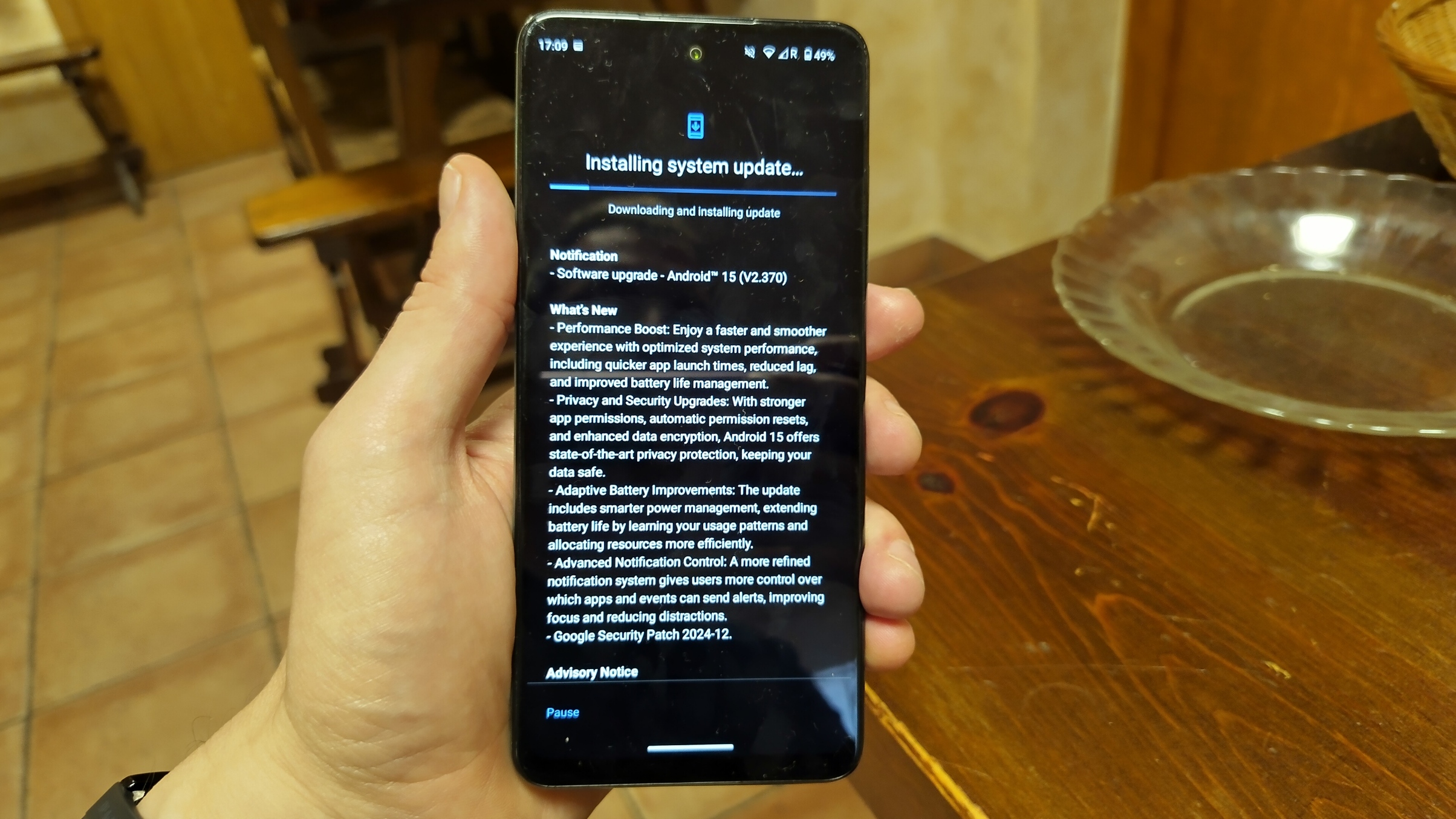 Android 15 update for HMD Pulse Pro