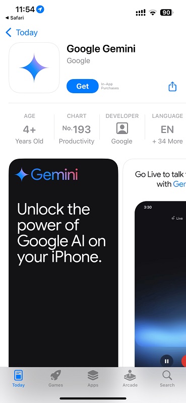 Google випустив окремий застосунок АІ-асистента Gemini для iOS-2