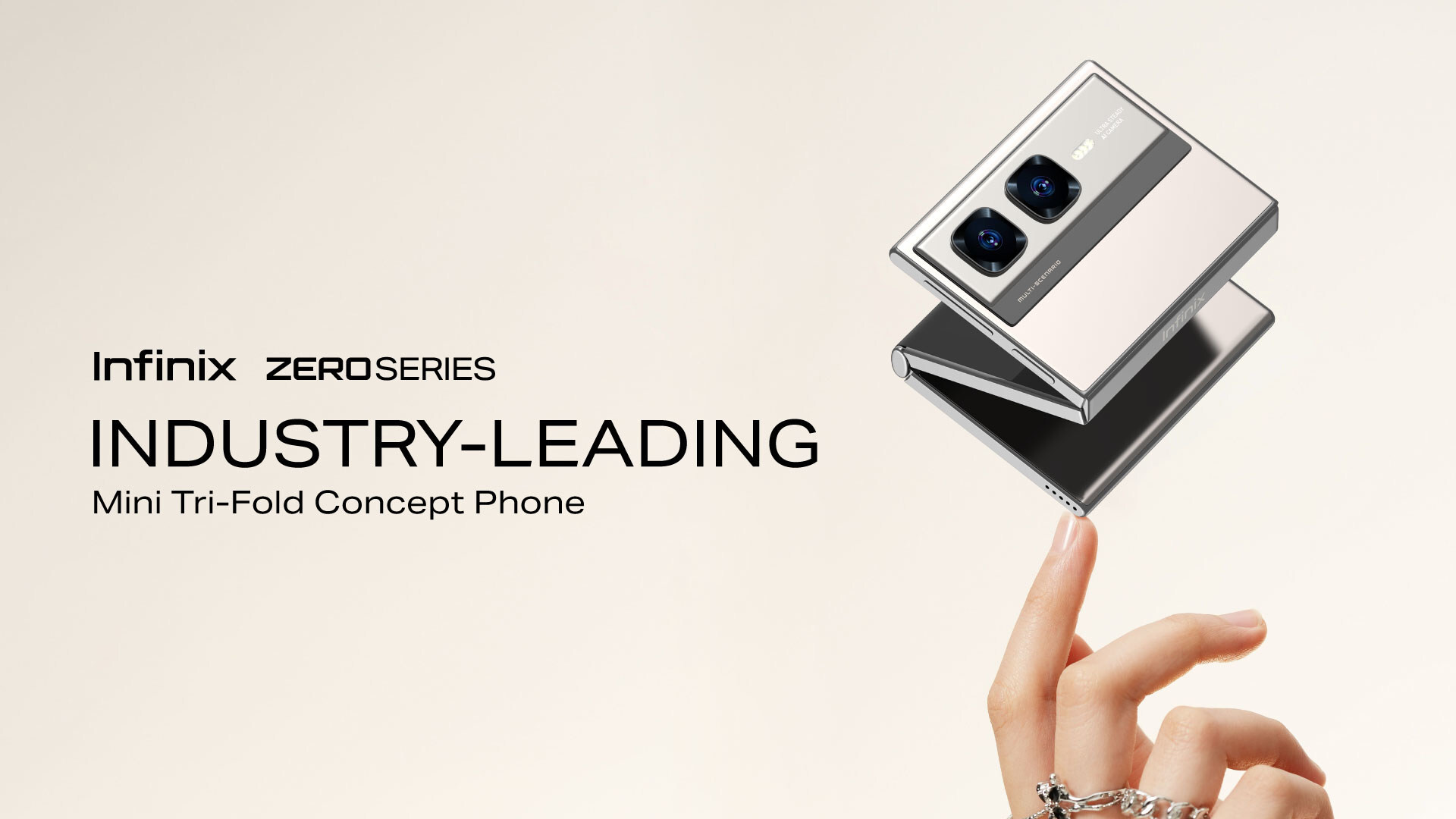 Concept of the Infinix Zero Series Mini Tri-Fold folding device