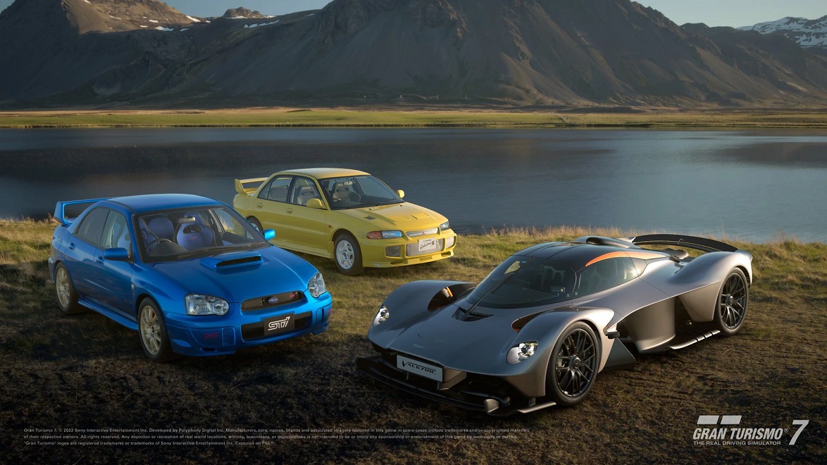 Les développeurs de Gran Turismo® 7 ont ajouté trois voitures emblématiques au jeu dans une mise à jour de juin : l'Aston Martin Valkyrie, la Mitsubishi Lancer et la Subaru Impreza, ainsi que de nombreux nouveaux contenus.