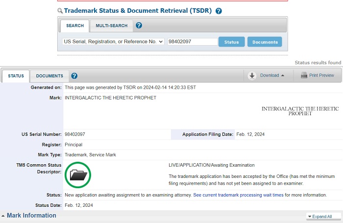Sony is registering a new trademark - Intergalactic: The Heretic Prophet. This is probably the name of the next PlayStation exclusive-2