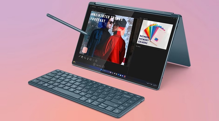 Travailler avec des gestes sur le Yoga Book 9i