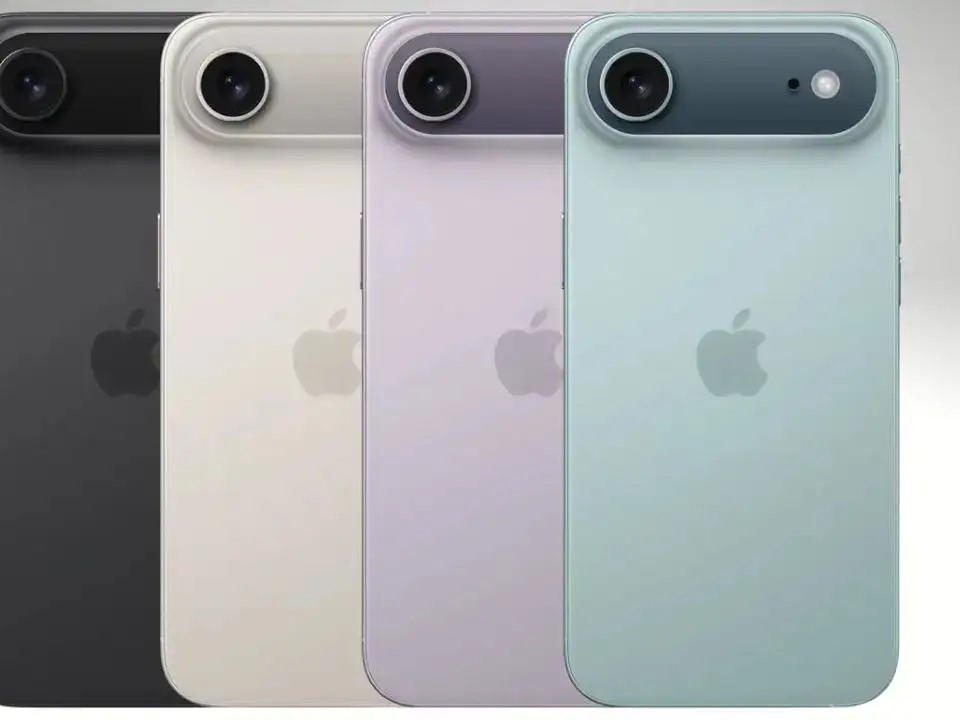 Colour palette of the iPhone 17 Air