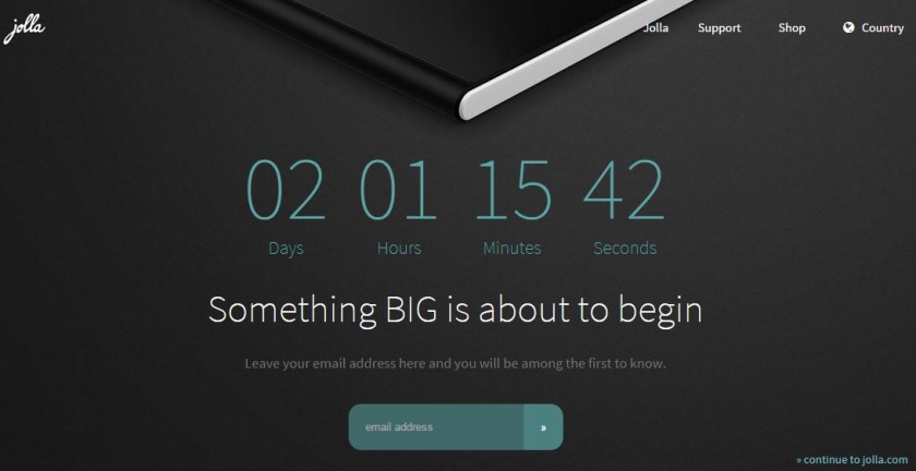 Компания Jolla покажет новое устройство 19 ноября