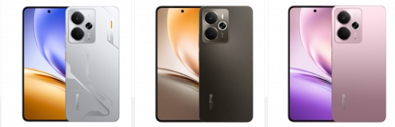 Різноманітність кольорів смартфона Realme 14 5G Realme 14