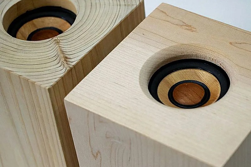 Use of natural materials in JVC Kenwood WDS-01 speakers