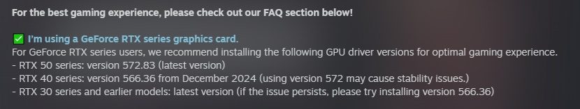 Image of NVIDIA driver issue in The First Berserker: Khazan game
