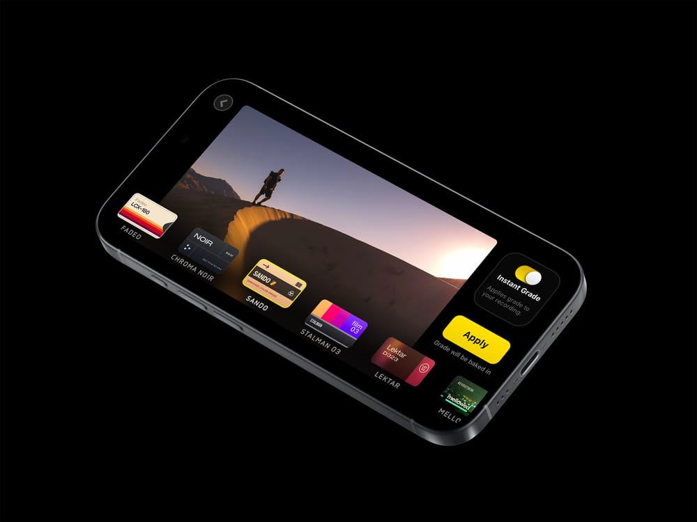 Images from the Kino app with instant grading