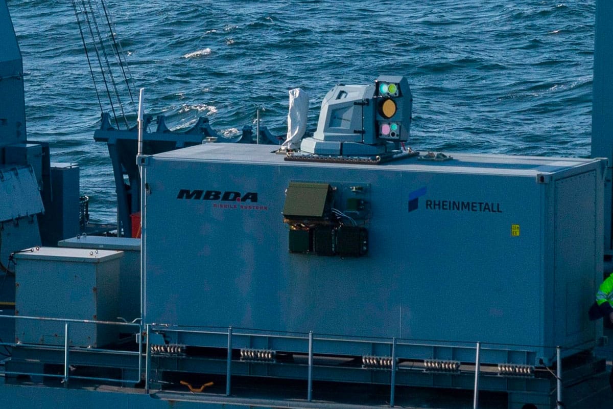 Demonstrators of the German naval laser system