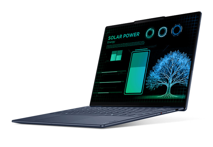 Lenovo ultra-thin Yoga laptop with solar panel