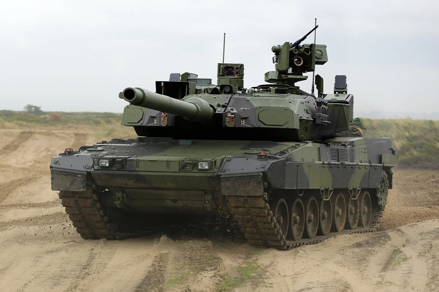 Illustration of the Leopard 2 tank by KNDS