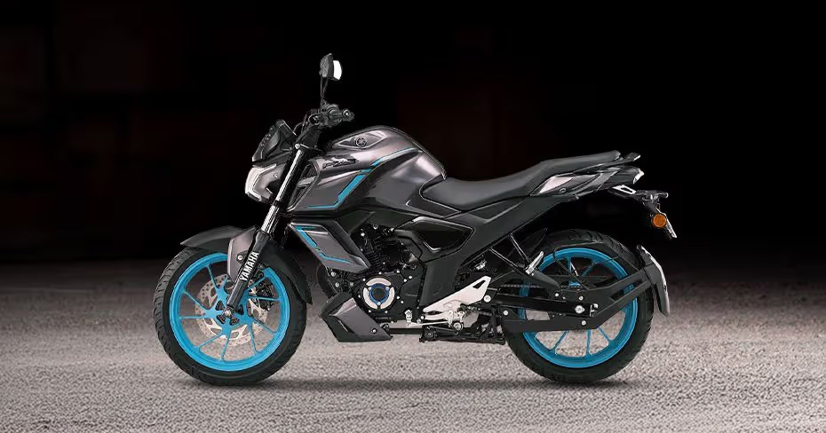 Vue latérale gauche de la moto