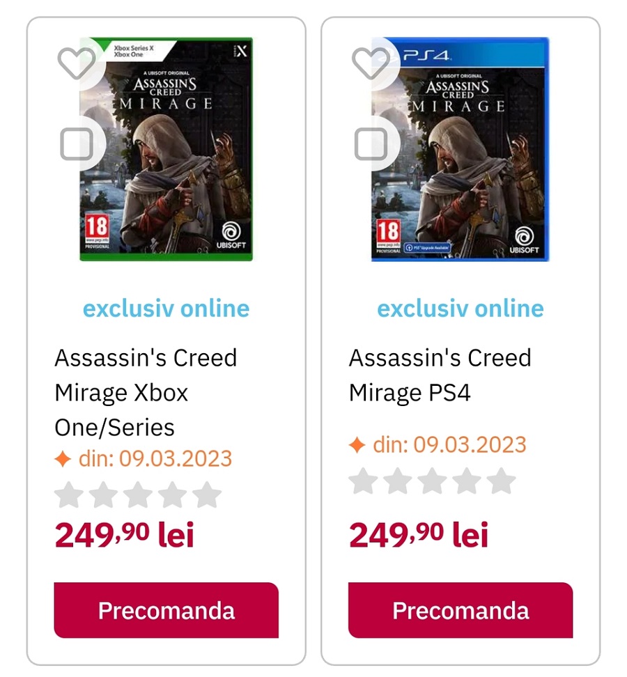 Assassin's Creed : Mirage sortira en mars ? C'est ce qu'indiquent des informations provenant du réseau de distribution roumain-2