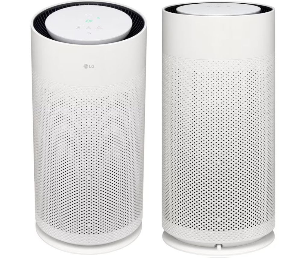 LG PuriCare AeroHit air purifier in action