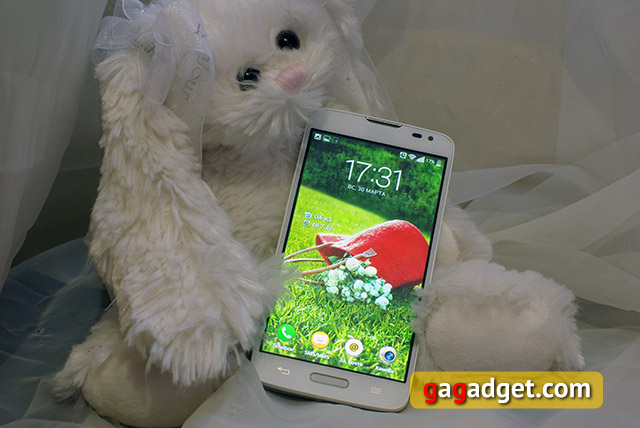 Обзор тапательного смартфона LG L90 D405-7
