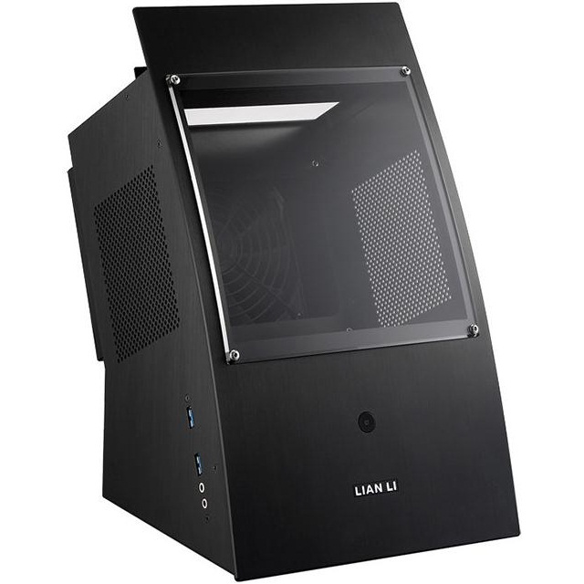 Корпус Lian Li PC-Q30 типоразмера mini-ITX с изогнутой фронтальной панелью Корпус Lian Li PC-Q30 типоразмера mini-ITX с изогнутой фронтальной панелью