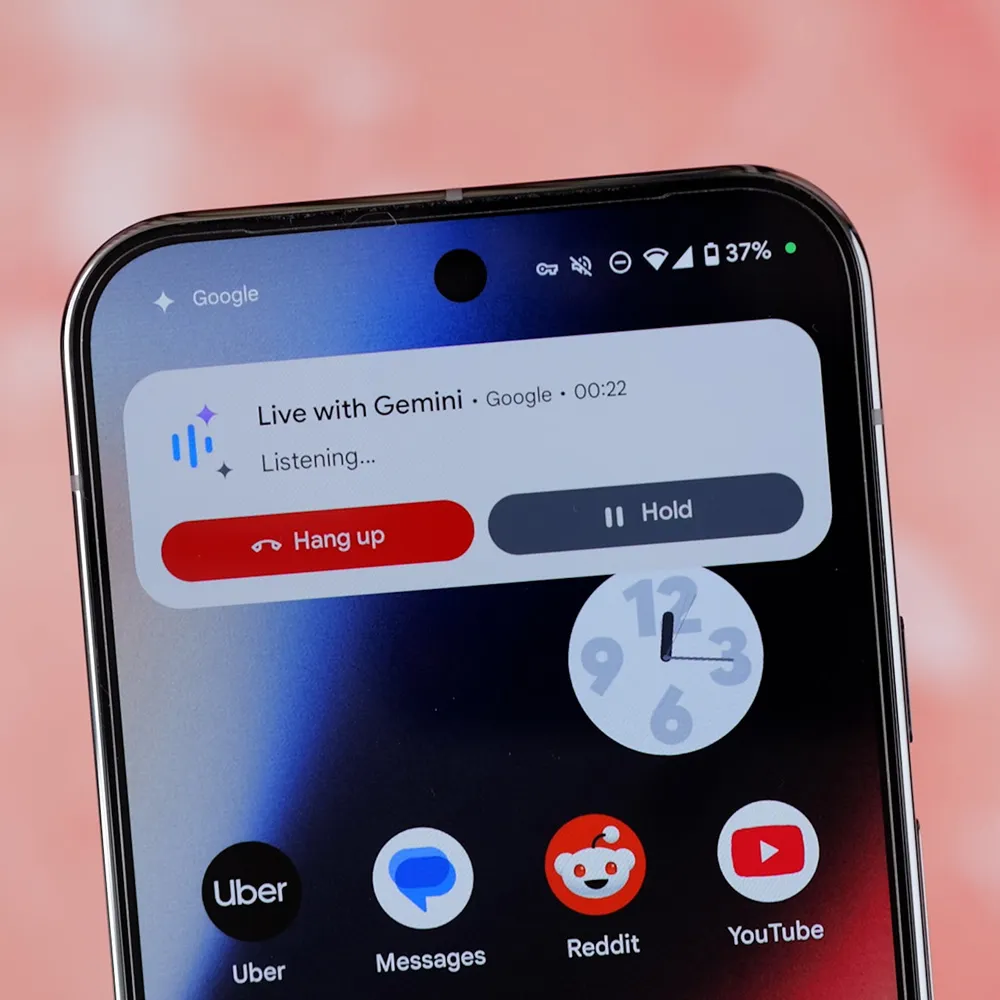 Calling interface in Gemini Live