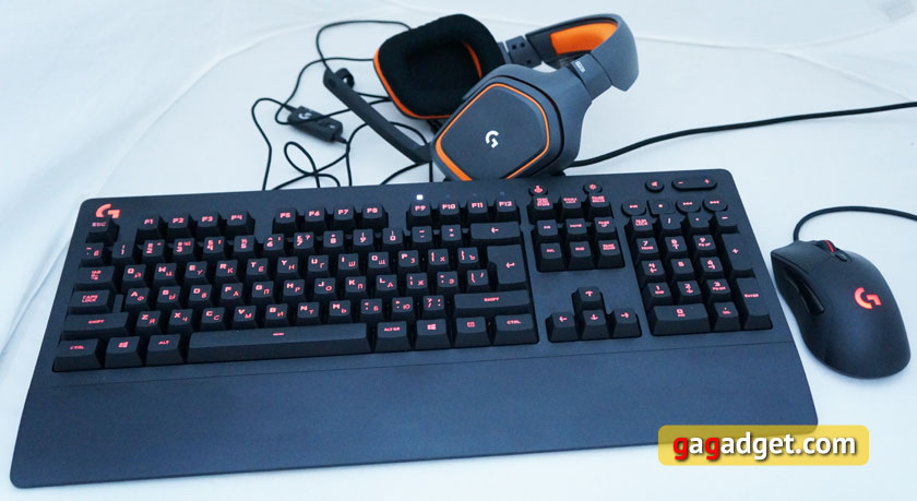 Беглый обзор игровой мышки Logitech G403 Prodigy, клавиатуры G213 и гарнитуры G231
