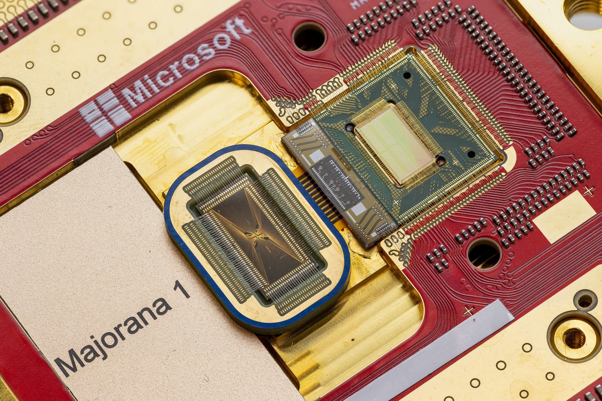 Majorana 1 quantum computing chip. Source: Microsoft