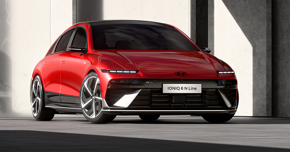 Червоний Hyundai Ioniq 6 N Line