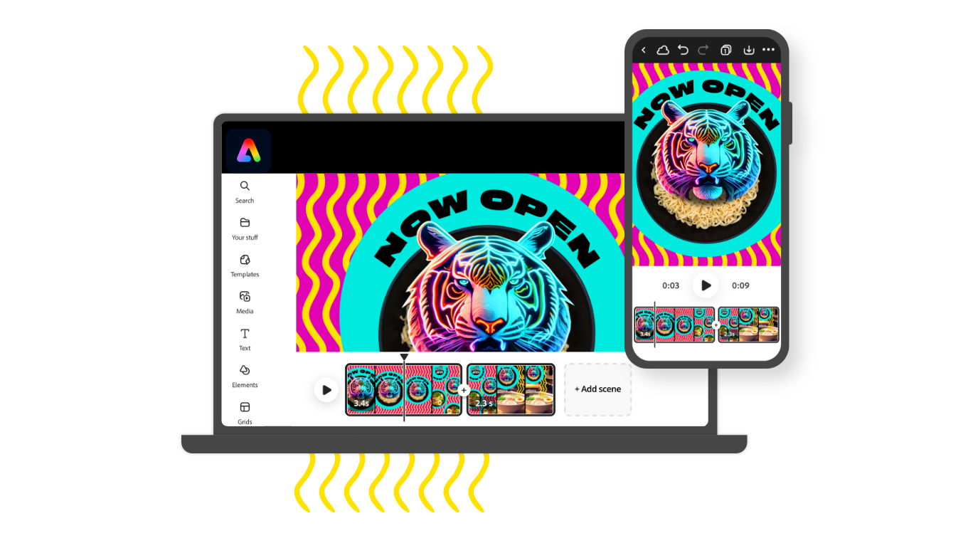 Adobe has integrated Firefly's generative AI into the new Express mobile app