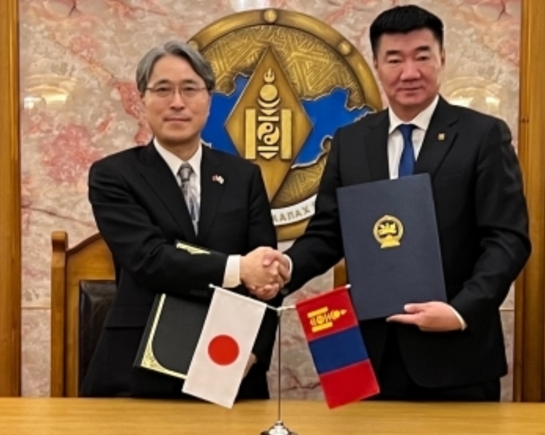 Signing of an agreement between Japan and Mongolia
