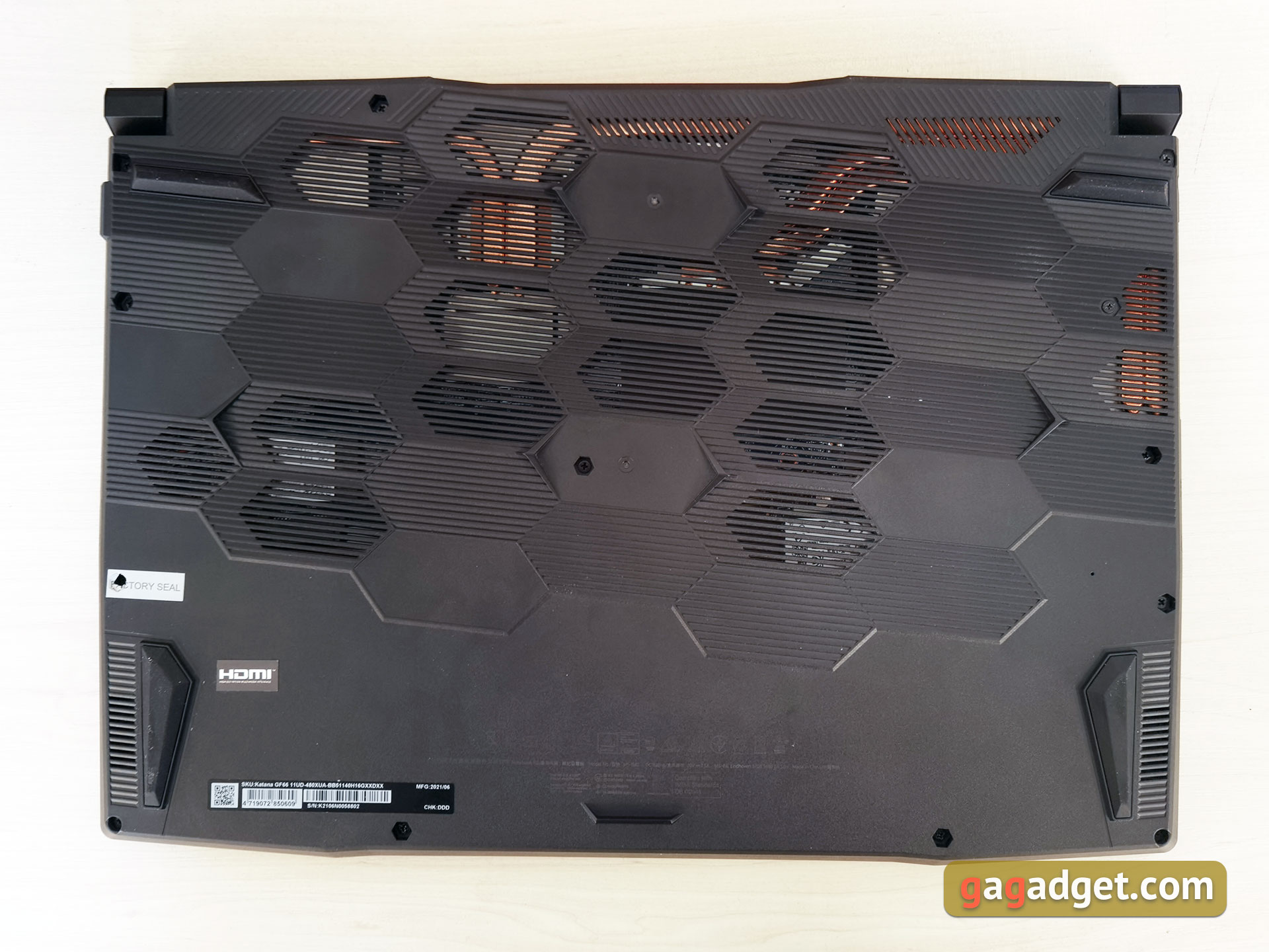 MSI Katana GF66 11UD review: a practical weapon for a virtual samurai-18