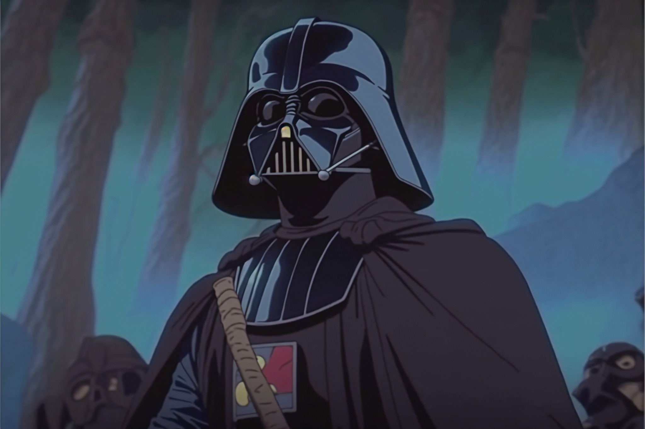 Nijijourney neural network depicts iconic Star Wars characters in Studio Ghibli style-5