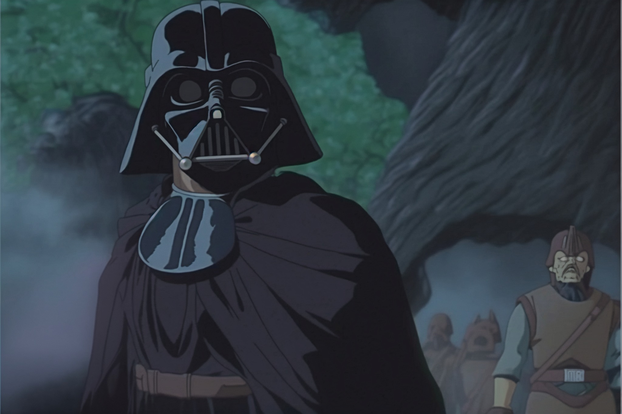 Nijijourney neural network depicts iconic Star Wars characters in Studio Ghibli style-9