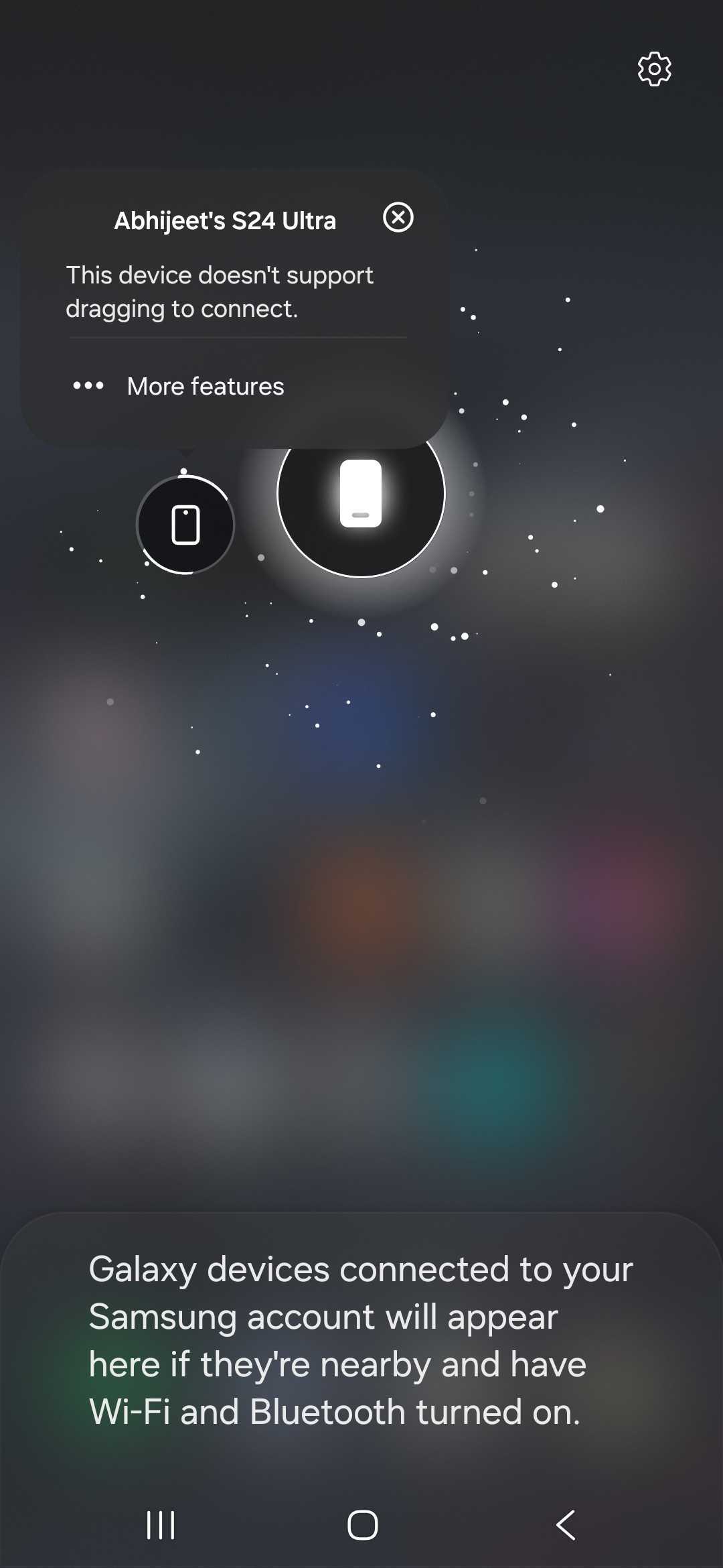 Device connection interface on the Galaxy S25