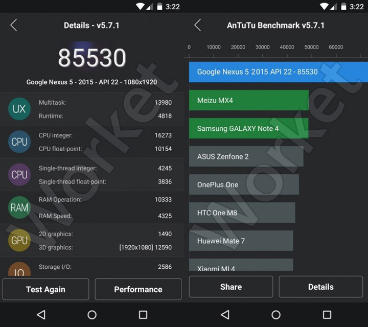 Nexus 5 (2015) набирает в тесте AnTuTu более 85000 баллов-2