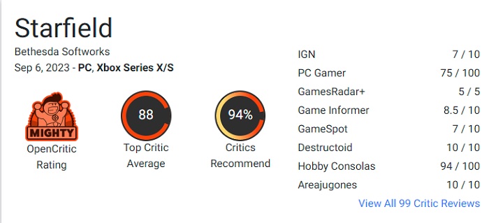 "Bethesda's Best Game" and "Excellent RPG" - critics are thrilled with Starfield and give the game top marks-2