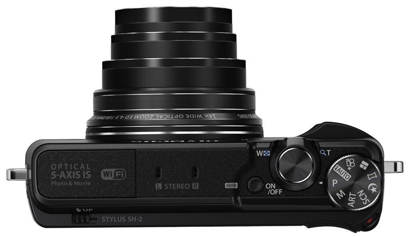 Olympus анонсировала цифрокомпакт Stylus SH-2 с 5-осным стабилизатором и Wi-Fi-3