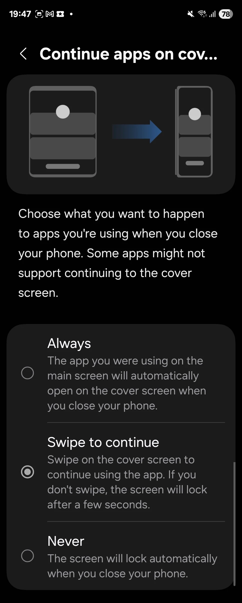Обновлённый функционал приложения App Continuity