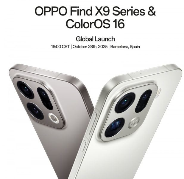 Дата запуска серии Oppo Find X9 и ColorOS 16