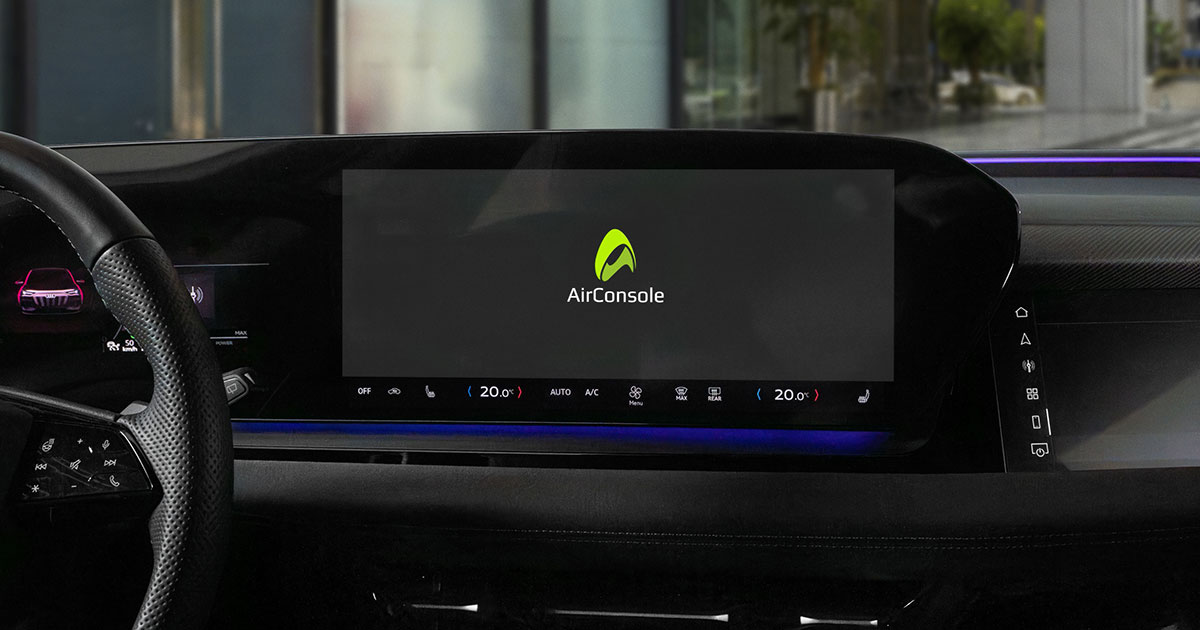 AirConsole gaming platform in Audi