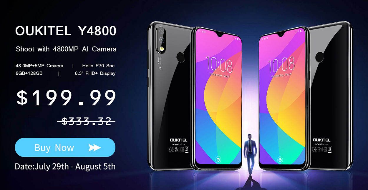 OUKITEL Y4800 по суперцене — теперь и на AliExpress